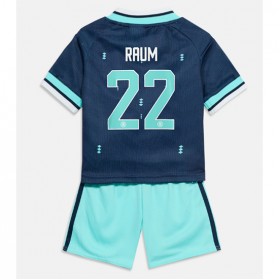 Tyskland David Raum #22 Borta Kläder Barn VM 2026 Kortärmad (+ Korta byxor)